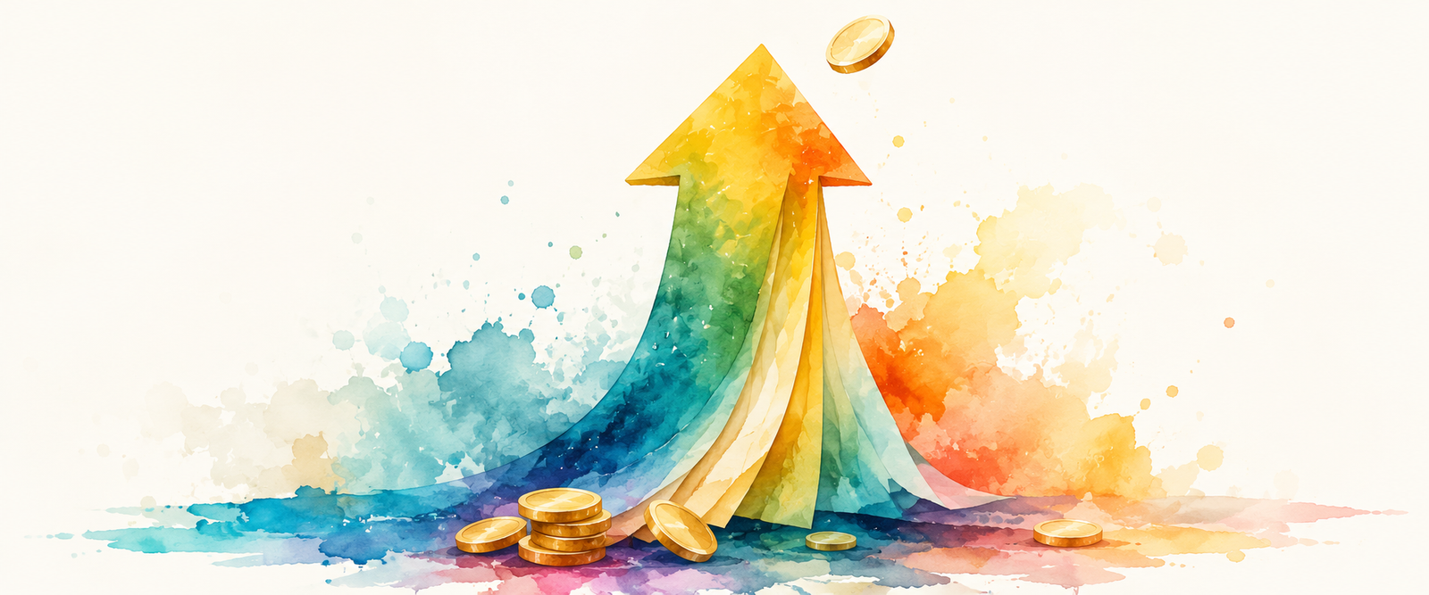 Watercolor illustration showing why salary hike doesn't increase savings without the right system