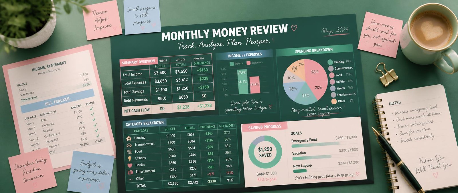 Monthly Money Review — A 15-Minute Money Checkup